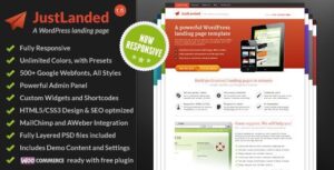 JustLanded WordPress Theme