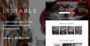 LISTABLE WordPress Theme