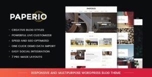 Paperio wordPress Theme