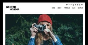 Photo Border Responsive WordPress Theme