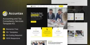 Accuntax – Accounting & Tax Consultancy Services Elementor Template Kit