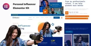 Akamsi - Personal Influencer Elementor Template Kit