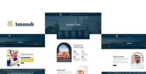 Amanah - Mosque & Islamic Center Elementor Template Kit