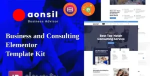 Aonsil - Business & Consulting Elementor Template Kit