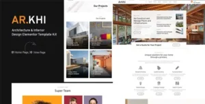 Arkhi Architecture & Interior Design Elementor Template Kit