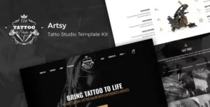 Artsy - Tattoo Studio Elementor Template Kit