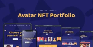 Avatar - NFT Portfolio Elementor Template Kit