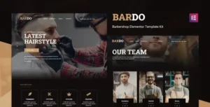 Bardo - Gentleman Barbershop Elementor Template Kit