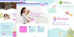 Bcare – Baby Care Services Elementor Template Kit