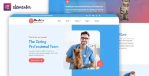 Beetrix - Pet Clinic & Hospital Elementor Template Kit