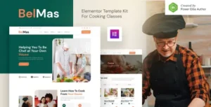 BelMas – Online Cooking Class & Workshop Elementor Template Kit