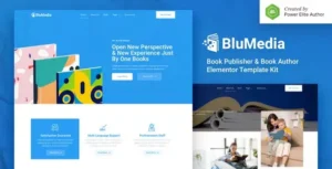 BluMedia – Book Publisher & Book Author Elementor Template Kit