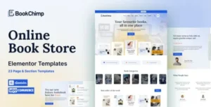 BookChimp - Online Book Store Website Elementor Template Kit