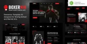 Boxernia – Boxing School & Martial Arts Elementor Template Kit