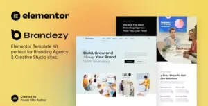 Brandezy – Branding Agency & Creative Studio Elementor Template Kit