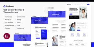 Callene Call Center Service & Telemarketing Elementor Template Kit