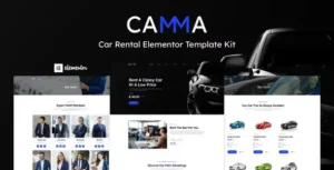 Camma - Car Rental Elementor Template Kit