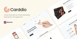 Carddio - Card Payment & Online Banking Elementor Template Kit