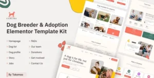 Carine Dog Breeder & Adoption Elementor Template Kit