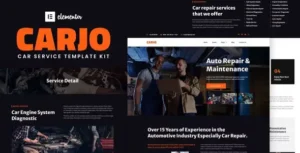 Carjo - Car Services & Repair Elementor Template Kit