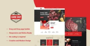 Carne - Meat Shop Elementor Template Kit