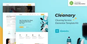 Cleanary - Cleaning Service Company Elementor Template Kit