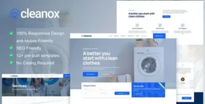 Cleanox - Laundry Service Elementor Template Kit