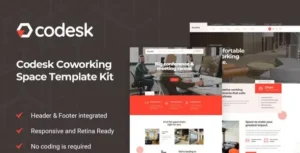 Codesk - Coworking Space Elementor Template Kit