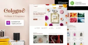 Cologne – Perfume & Fragrance Elementor Template Kit