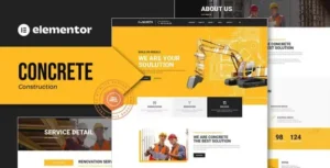 Concrete - Construction Elementor Template Kit