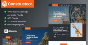 Constructoor - Construction & Building Elementor Template Kit