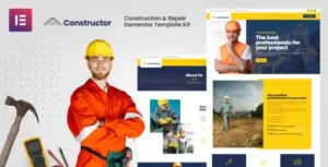 Constructor - Construction & Repair Elementor Template Kit