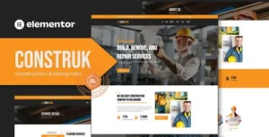 Construk - Construction Elementor Template Kit