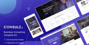 Consulz - Consulting Company Elementor Template Kit