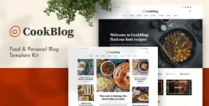 CookBlog – Food & Personal Blog Elementor Template Kit