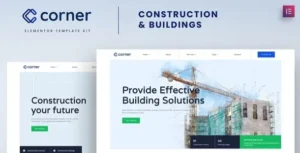 Corner - Construction & Building Elementor Template Kit