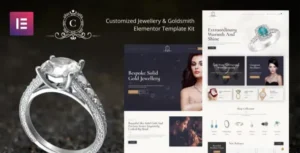 CustomMade - Customized Jewellery & Goldsmith Elementor Template Kit