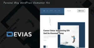 Devias - Blog & Magazine Elementor Template Kit