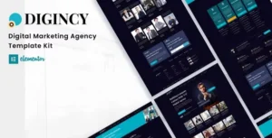 Digincy - Digital Marketing Agency Elementor Template Kit