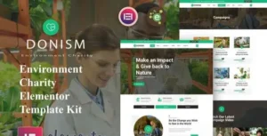 Donism - Environment Charity Elementor Template Kit