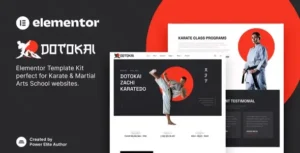 Dotokai – Karate & Martial Arts School Elementor Template Kit