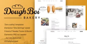 DoughBoiBakery - Bakery Cakery Elementor Template Kit