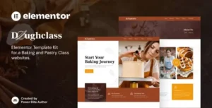 Doughclass – Baking & Pastry Class Elementor Template Kit