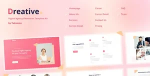 Dreative Digital Agency Elementor Template Kit