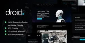 Droid - Robotics & Technology Services Elementor Template Kit