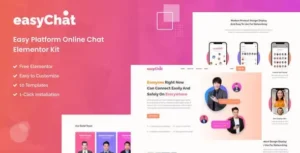 EasyChat - Online App Startup Elementor Template Kit