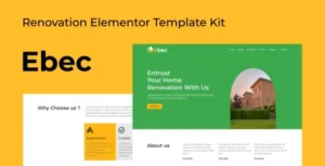 Ebec - Renovation Elementor Template Kit