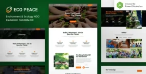 EcoPeace – Environment & Ecology NGO Elementor Template Kit