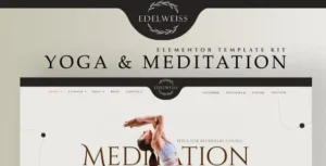 Edelweiss - Yoga & Meditation Elementor Template Kit