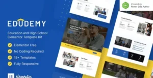 Edudemy – School & Education Elementor Template Kit